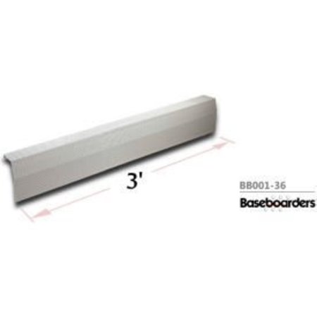 BUSS GENERAL PARTNER CO LTD Baseboarders® Premium Series 3 ft Steel Easy Slip-on Baseboard Heater Cover, White BB001-36-WHT